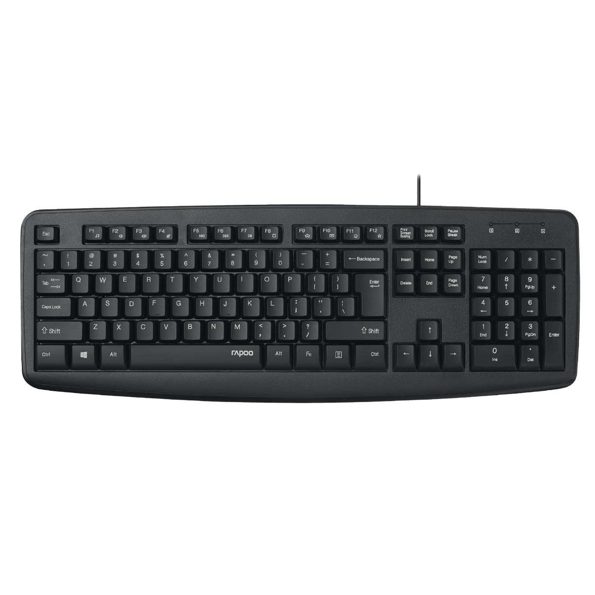 RAPOO NK2600 USB WIRED KEYBOARD (BLACK)