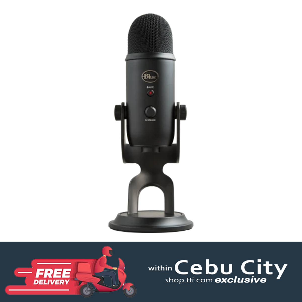 LOGITECH BLUE YETI MICROPHONE (BLACK)