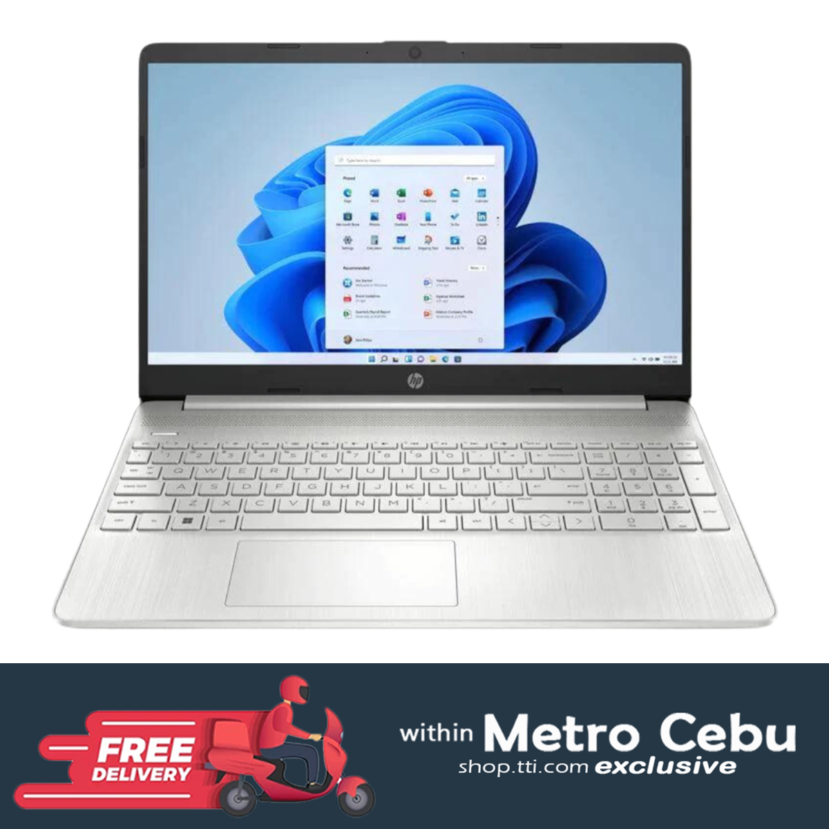HP 15S-FQ5184TU (7Q7J4PA) I5-1235U/8GB/512GB NVME/15.6/W11H/OFC21HS (SLV)