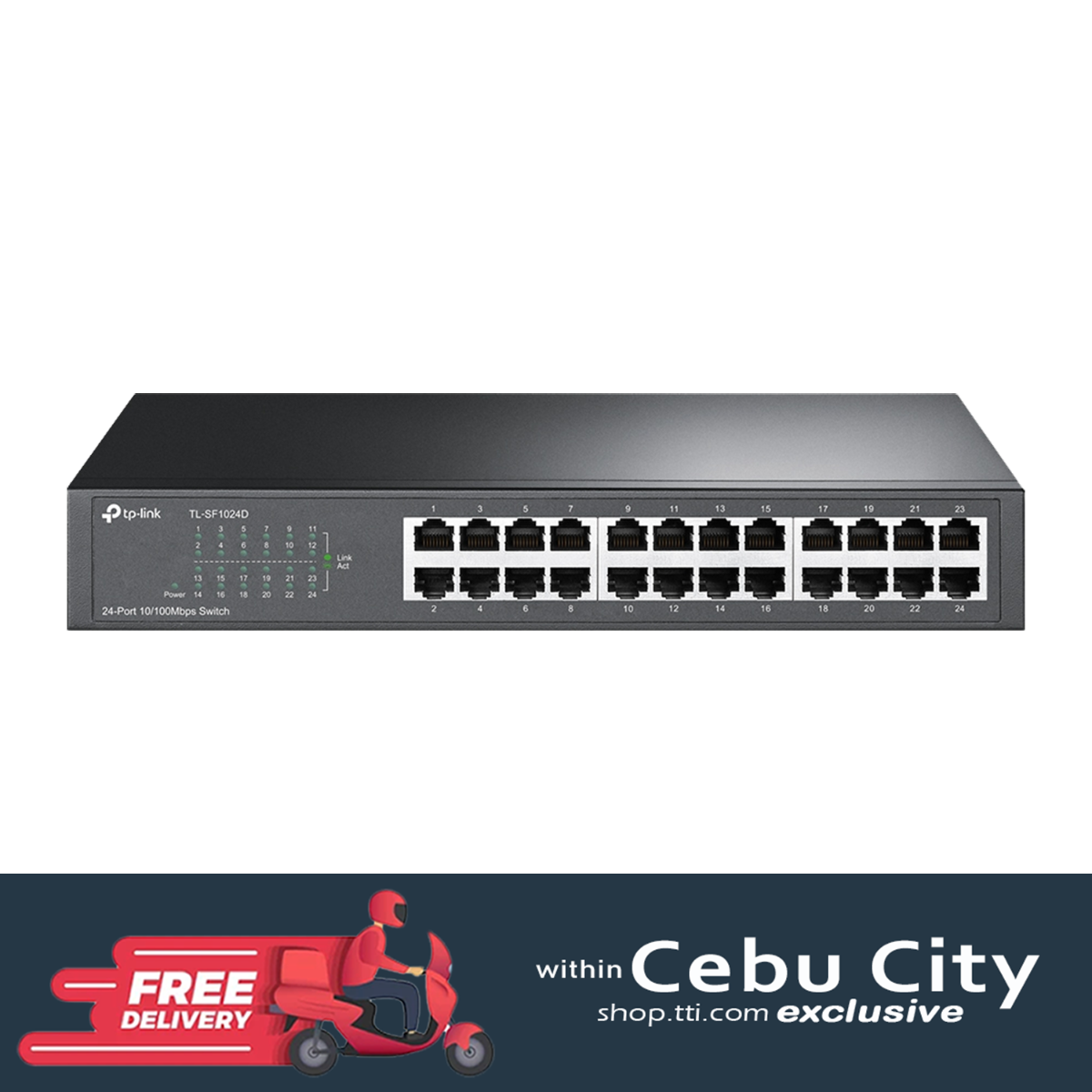 TPLINK SF1024D 24PORT 10/100 RACKMOUNT SWITCH