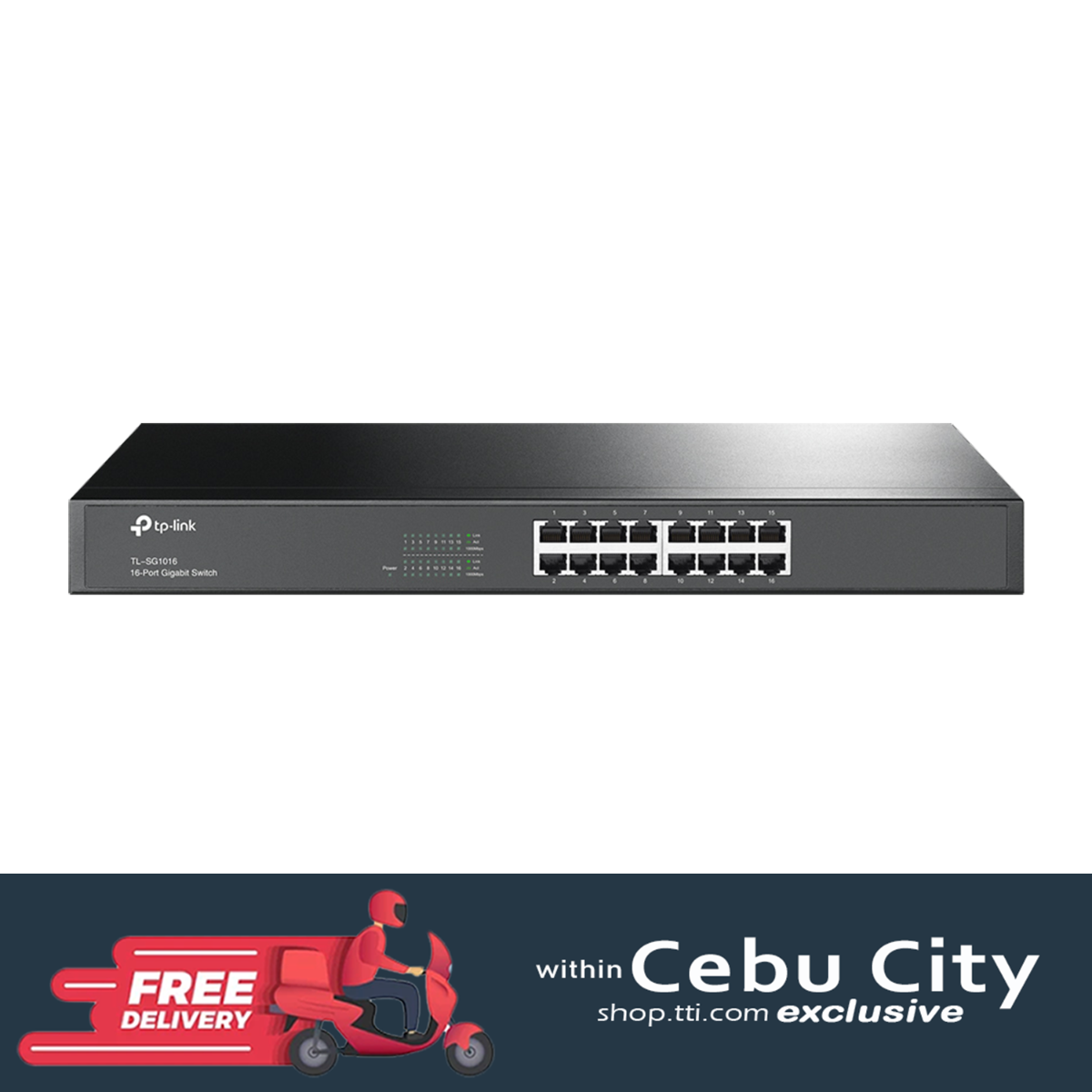 TPLINK SG1016 16PORT GIGABIT SWITCH (19")