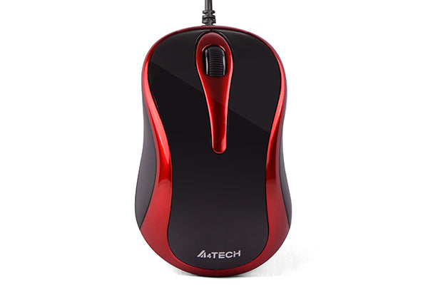 A4TECH N350-2 V-TRACK WIRED MOUSE RED