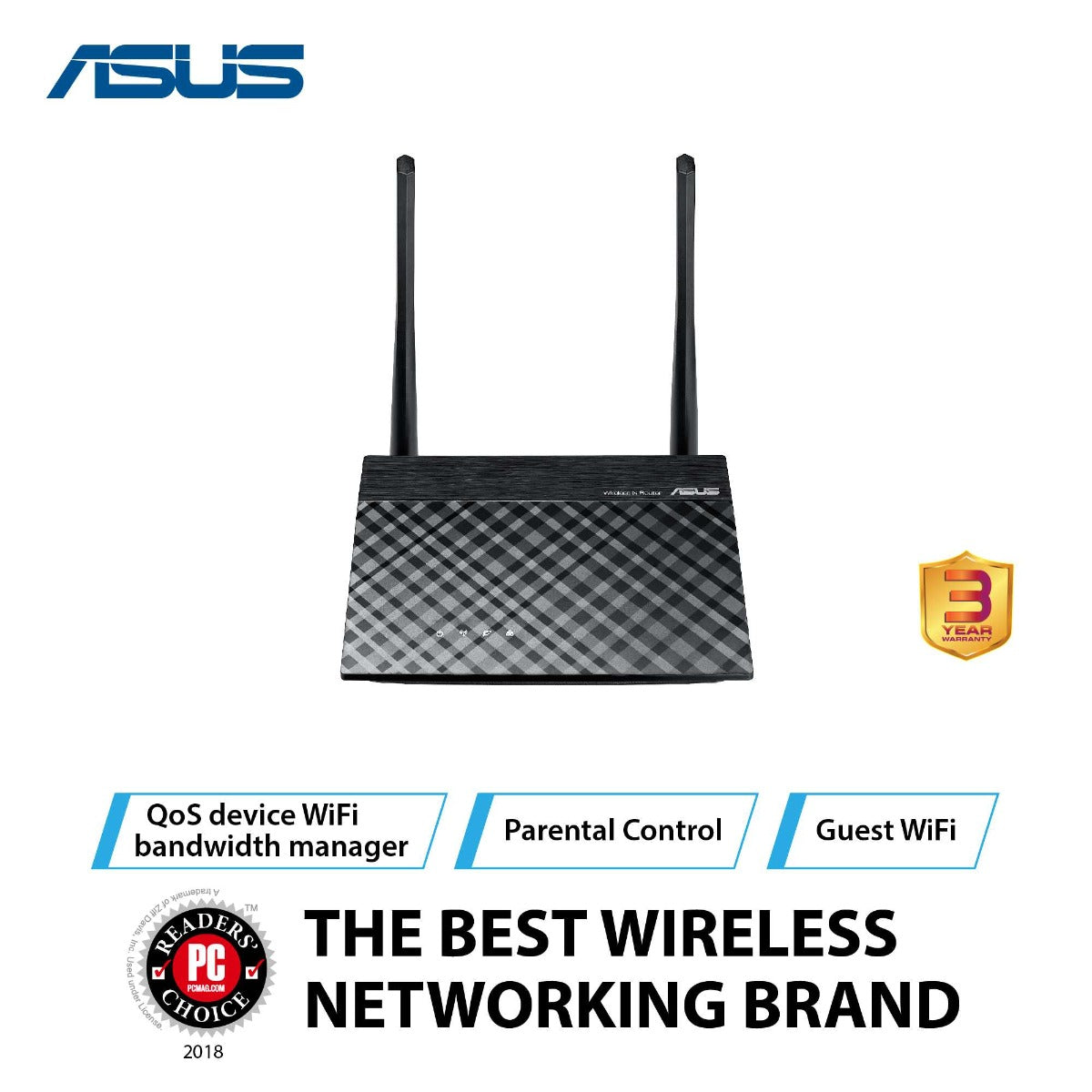 ASUS RT-N12+ WL-N300 ROUTER/AP/RANGE EXTENDER