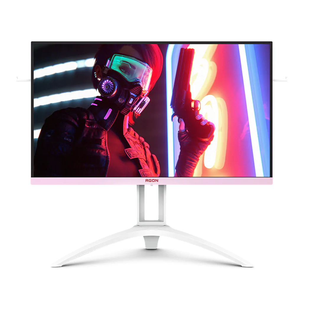 AOC AG273FXR 27" FHD LED IPS GAMING MONITOR 1MS 144HZ WLMNT W/ ADJ HEIGHT (VGA, 2XHDMI, DP) WHT/PNK