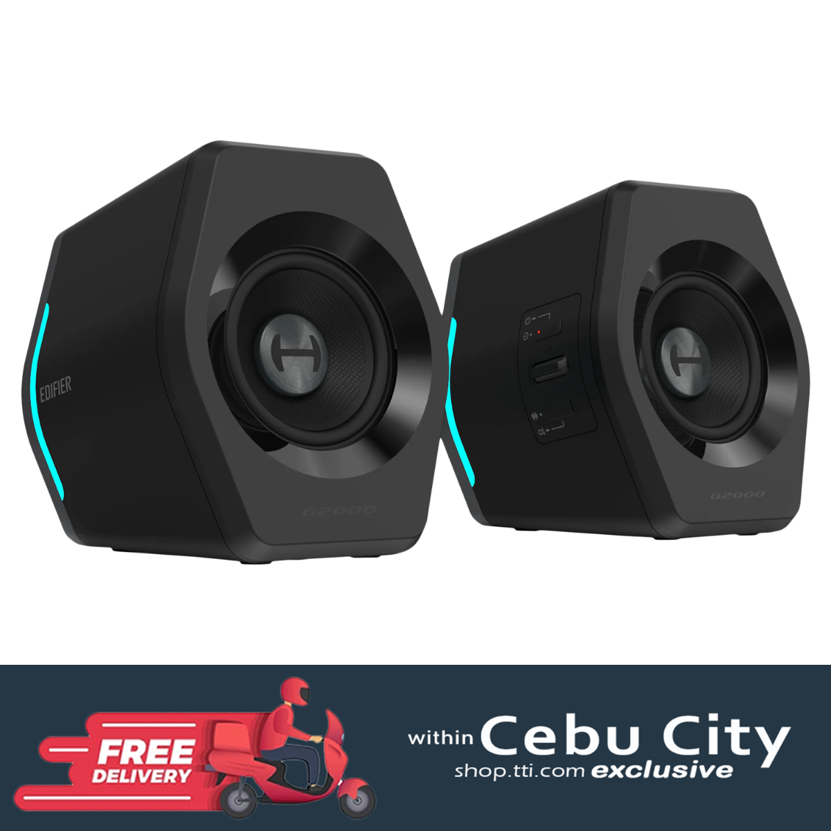 EDIFIER G2000 BLUETOOTH/USB/3.5MM JACK GAMING SPEAKER (BLACK)