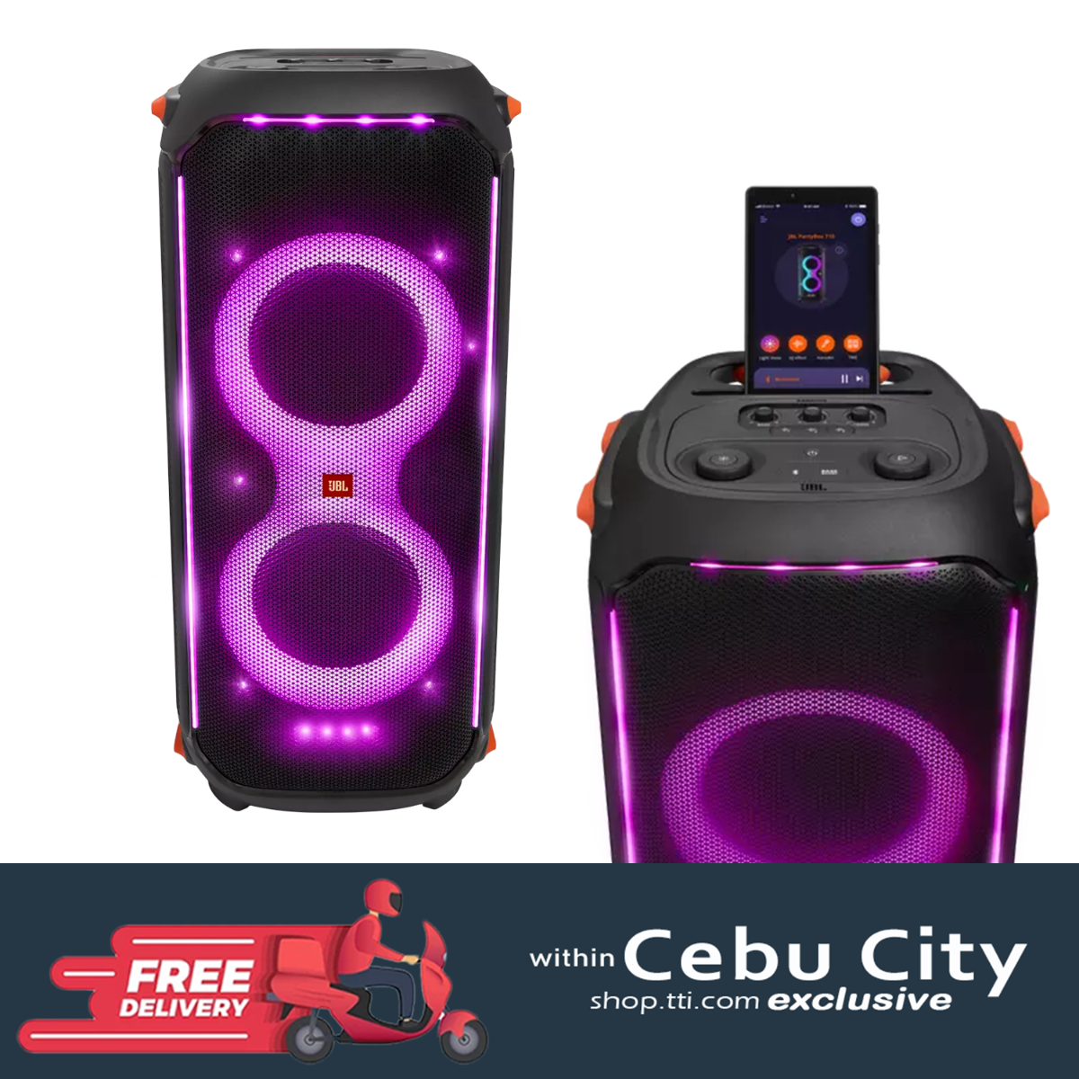 JBL PARTYBOX 710 PORTABLE BLUETOOTH SPEAKER (BLACK)