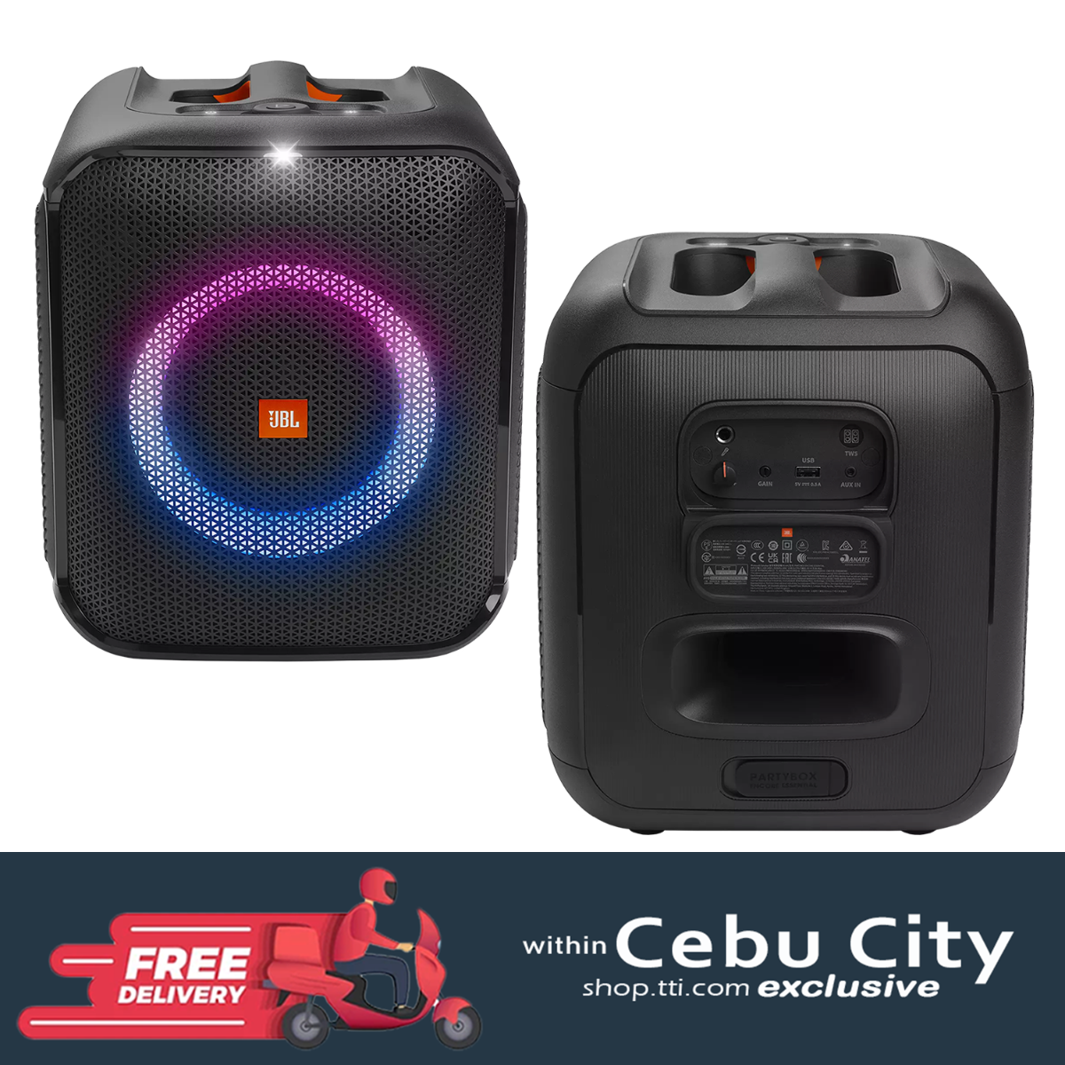JBL PARTYBOX ENCORE ESSENTIAL PORTABLE BLUETOOTH SPEAKER (BLACK)