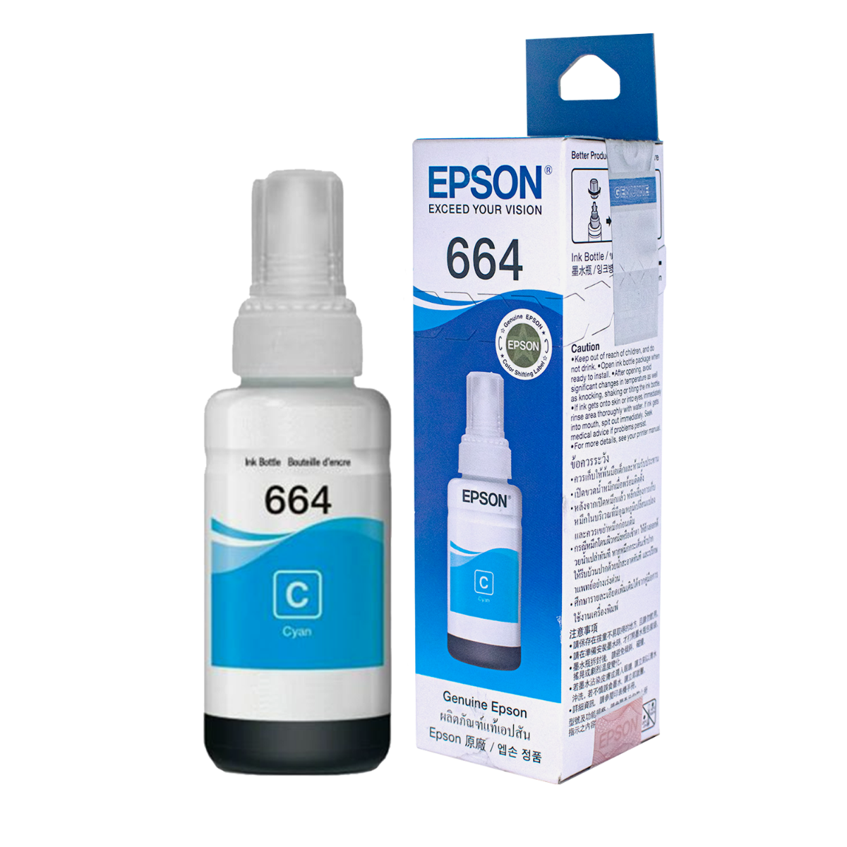 EPSON T6642 CYAN INK BOTTLE