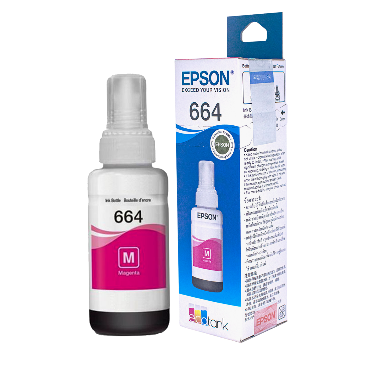 EPSON T6643 MAGENTA INK BOTTLE