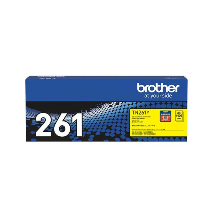 BROTHER TN-261 YELLOW TONER CARTRIDGE