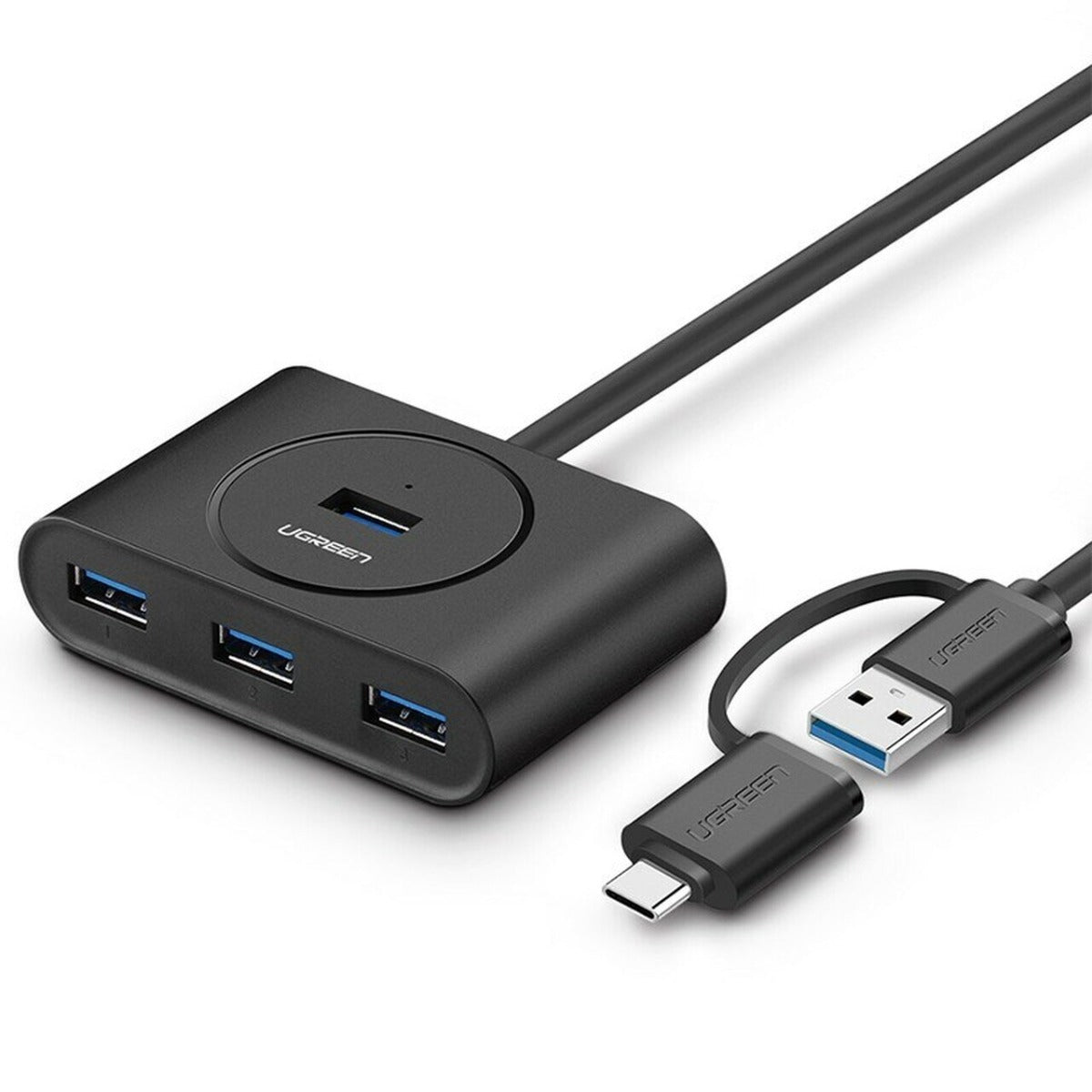 UGREEN 4PORT USB3.0 HUB W/ TYPE-C ADAPTER