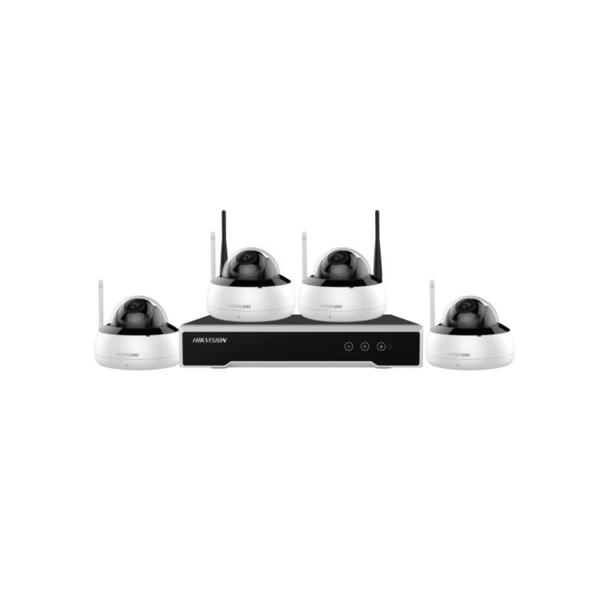 HIKVISION NK44W1H-1T 4CH NVR W/ 1TB WDPURX, 4 X DOME 4MP WIFI CAMERA