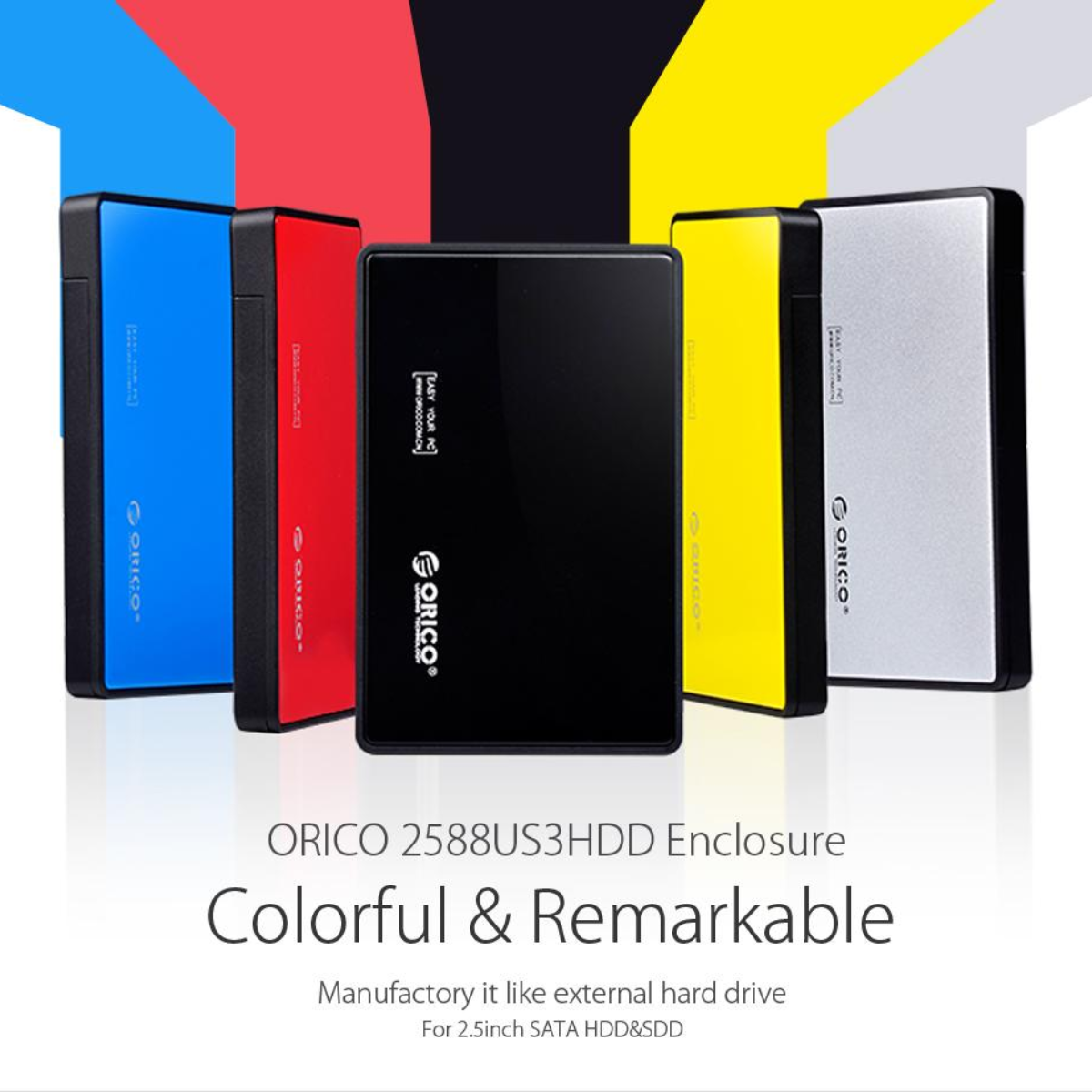 ORICO 2.5" SATA USB 3.0 HDD ENCLOSURE 25883US3 (BLACK)