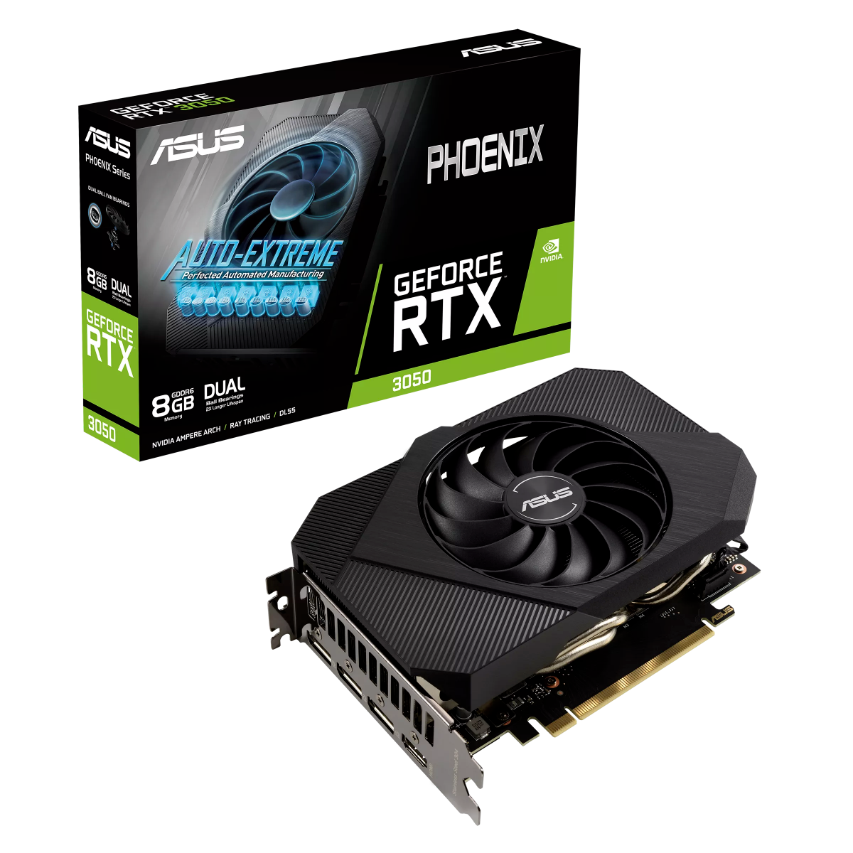 ASUS RTX 3050 8GB 128BIT GDDR6 PH-8G (HDMI, 3XDP)