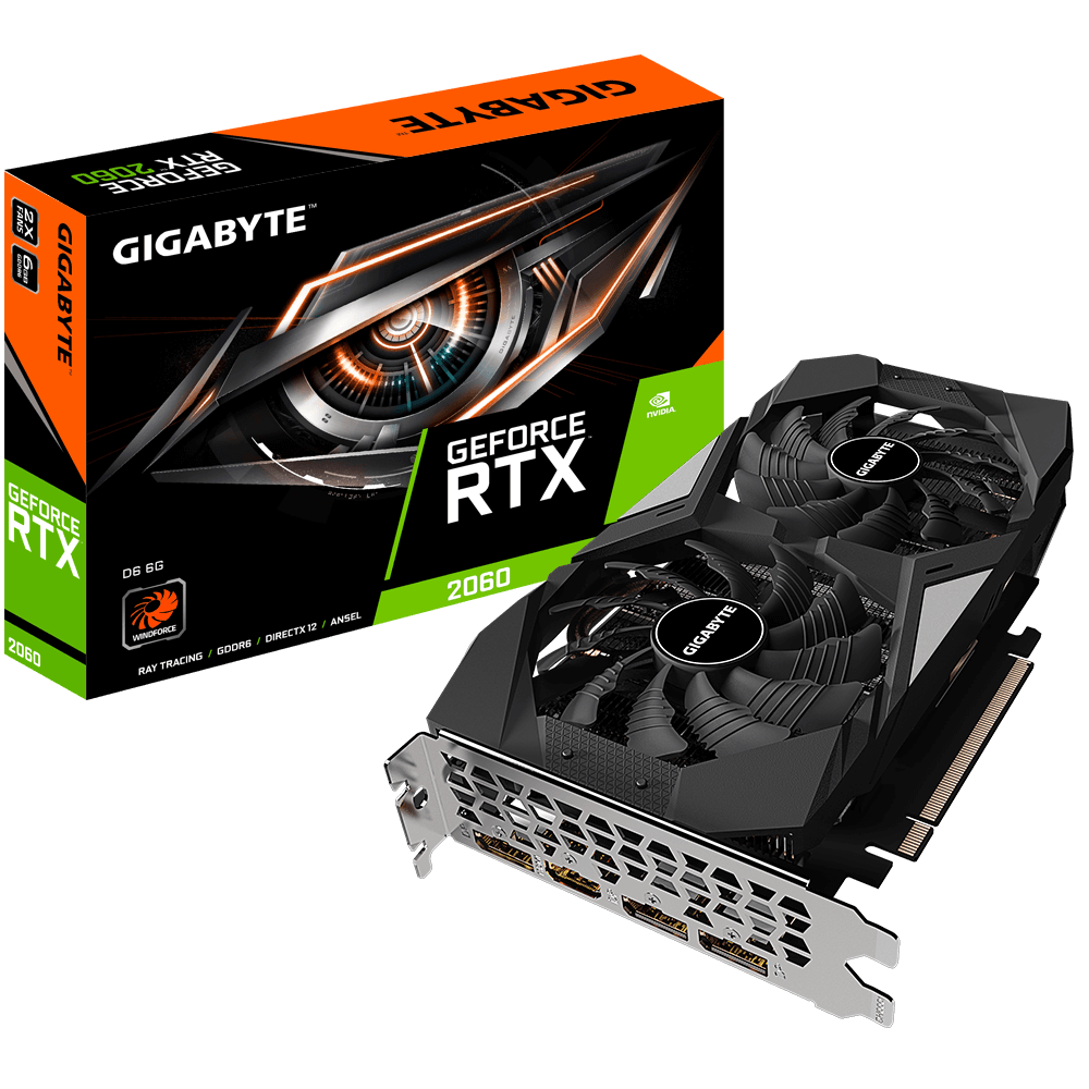 GIGABYTE NVIDIA GEFORCE RTX 2060 6144MB 192BIT GDDR6 (HDMI, 3XDP)