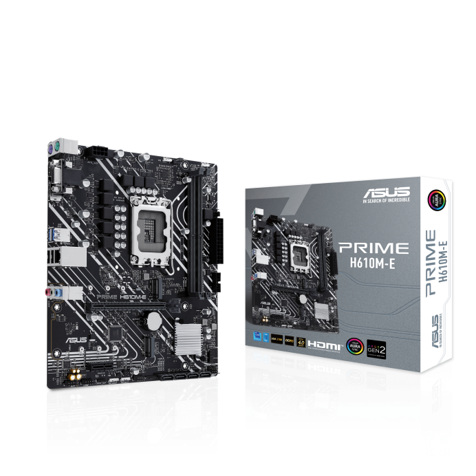 ASUS PRIME H610M-E 2DDR5 2XM.2 MOTHERBOARD (DP, VGA, HDMI)