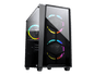 COUGAR MG120-G RGB MINI TOWER CASE W/ TEMPERED GLASS SIDE WINDOW, 3 ARGB FANS