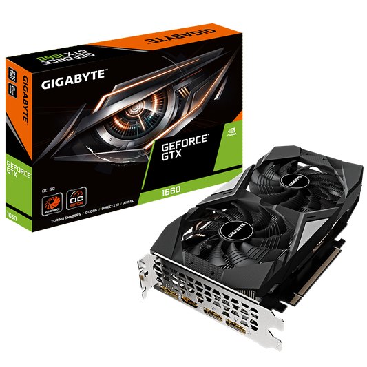 GIGABYTE NVIDIA GEFORCE GTX 1660 6144MB 192BIT GDDR5 OC-6GD (HDMI, 3XDP)
