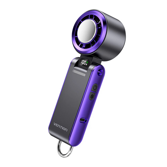 VENTION HANDHELD FAN W/ CONDENSER PBDV0 3000MAH (BLACK/PURPLE)