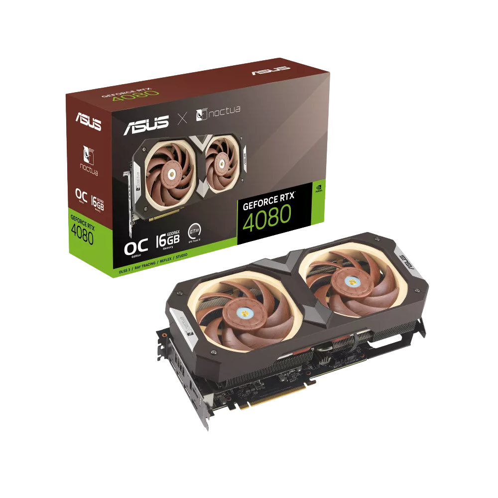 ASUS RTX 4080 16GB 256BIT GDDR6X O16G-NOCTUA (2XHDMI, 3XDP)