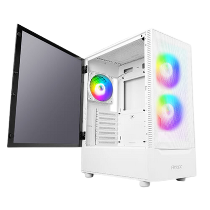 ANTEC NX410 MID TOWER CASE W/ TEMPERED GLASS SIDE PANEL, 3 ARGB FANS