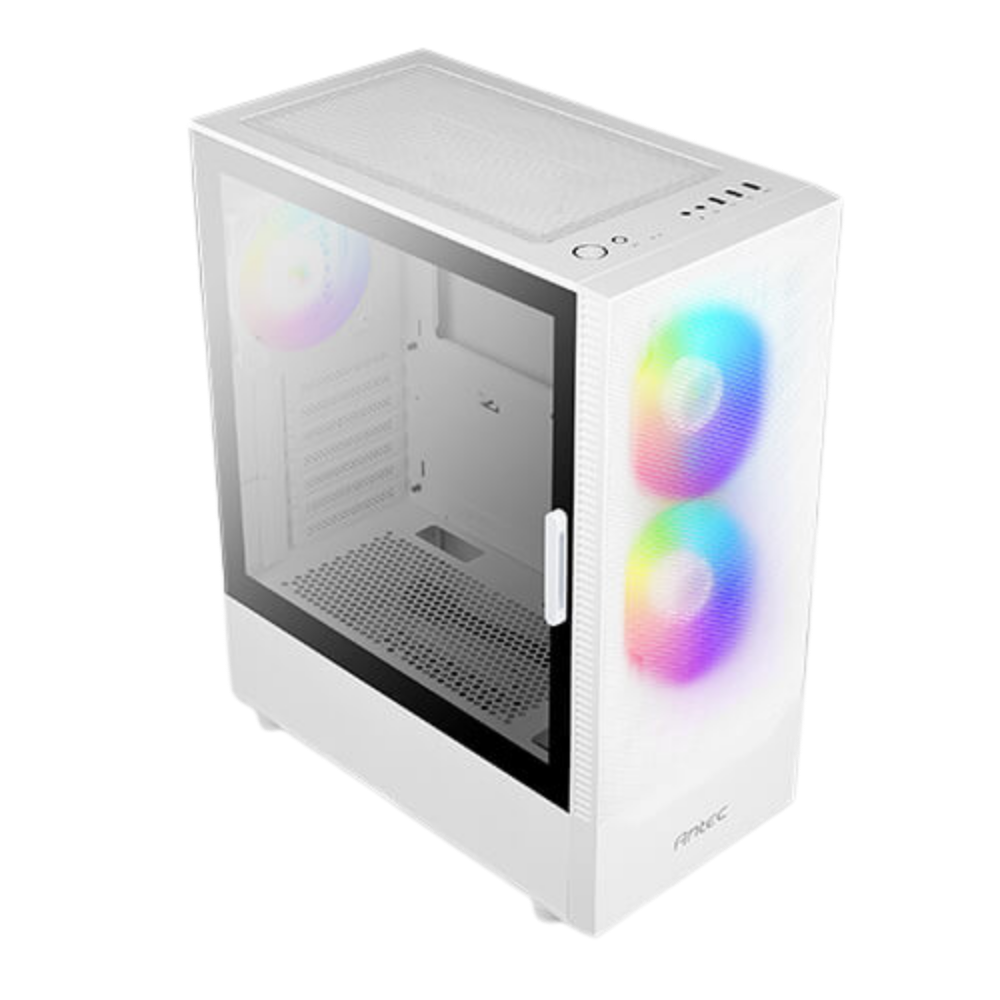ANTEC NX410 MID TOWER CASE W/ TEMPERED GLASS SIDE PANEL, 3 ARGB FANS
