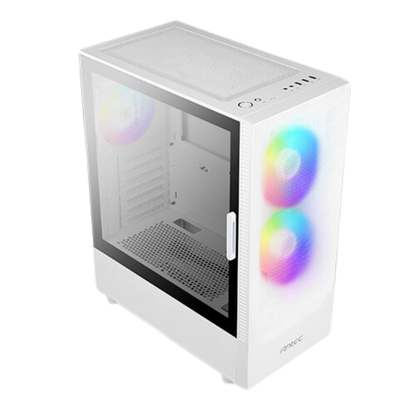 ANTEC NX410 MID TOWER CASE W/ TEMPERED GLASS SIDE PANEL, 3 ARGB FANS