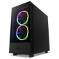 NZXT H5 ELITE MID TOWER CASE W/ TEMPERED GLASS (BLACK)