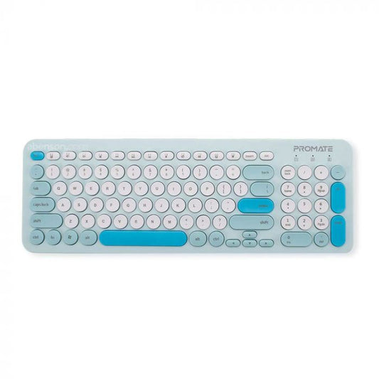 PROMATE PASTEL COMBO WIRELESS KEYBOARD & MOUSE (BLUE)