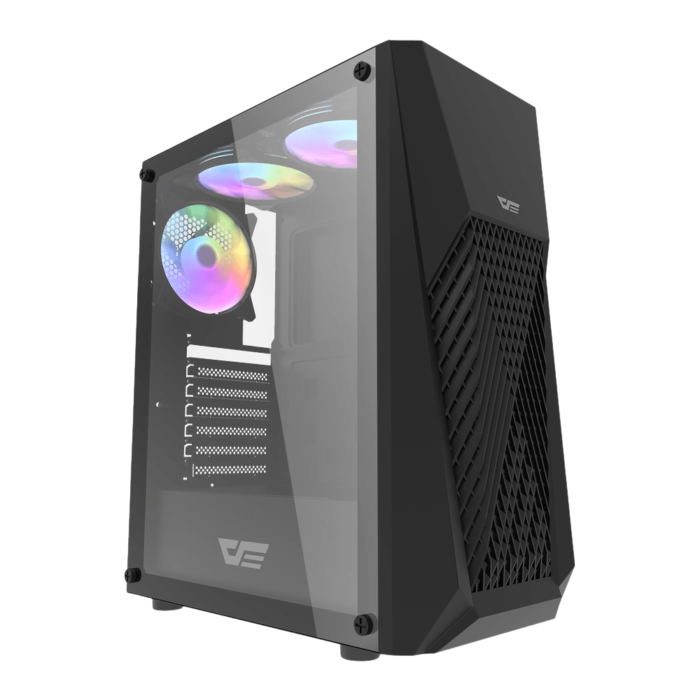 DARKFLASH DK150 ATX TOWER CASE W/ TEMPERED GLASS SIDE PANEL 3FANS