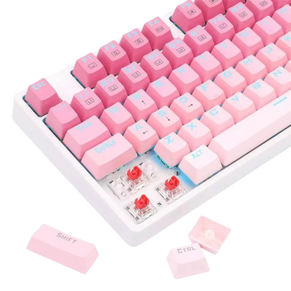 REDRAGON DAKSA MECHANICAL GAMING KEYBOARD (RED SWITCH) GRADIENT PINK