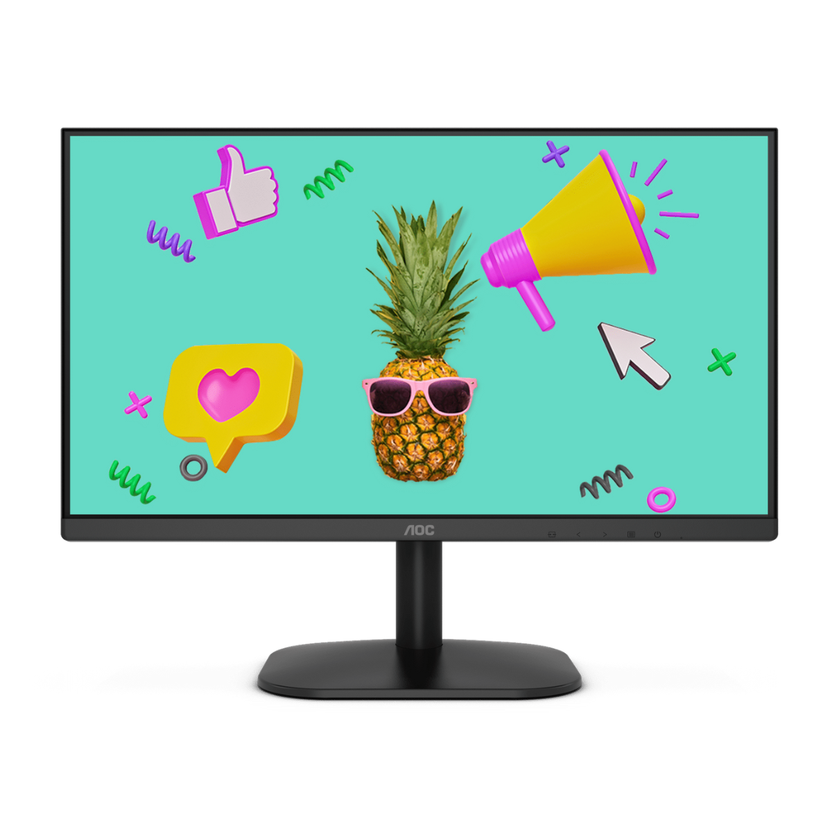 AOC 22B2HM2 21.5" WIDE BLACK FHD LED MONITOR 100HZ WLMNT (VGA, HDMI)