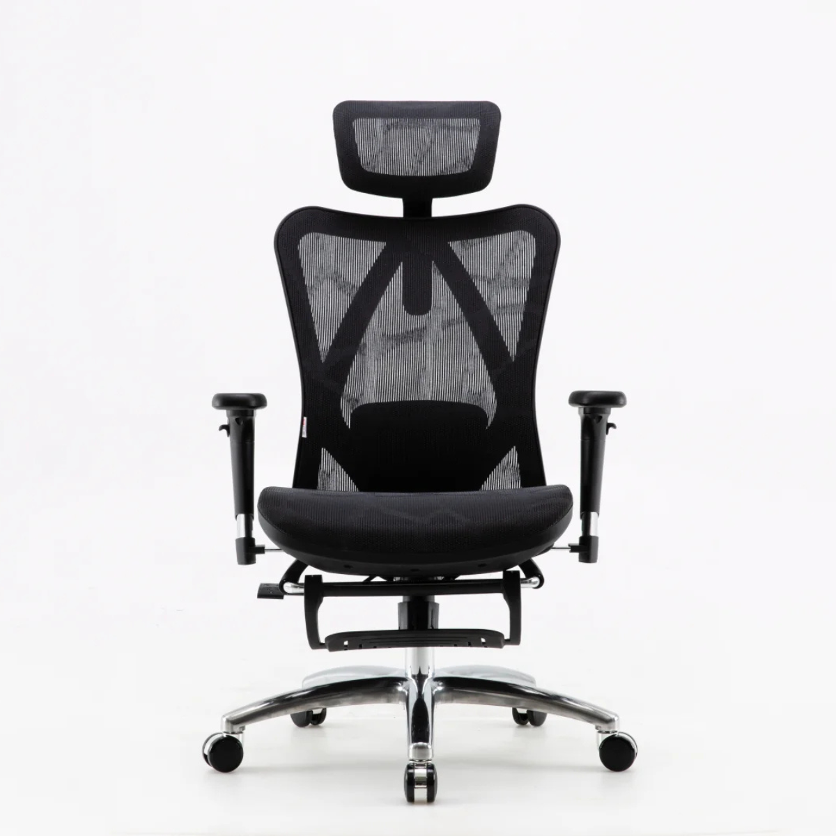 SIHOO M57B ERGONOMIC CHAIR MESH SEAT W/ 2D HEADREST, 3D ARMREST & RETRACTABLE FOOTREST