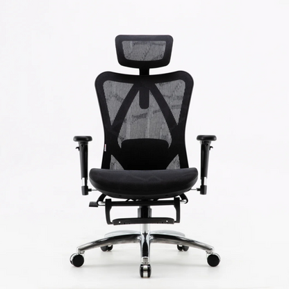 SIHOO M57B ERGONOMIC CHAIR MESH SEAT W/ 2D HEADREST, 3D ARMREST & RETRACTABLE FOOTREST