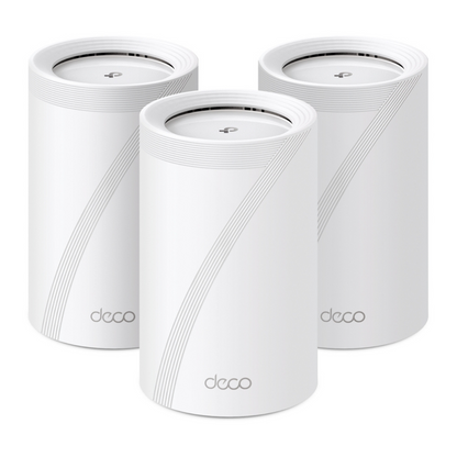 TPLINK DECO BE65 BE11000 WHOLE HOME MESH WIFI 7 SYSTEM TRI-BAND