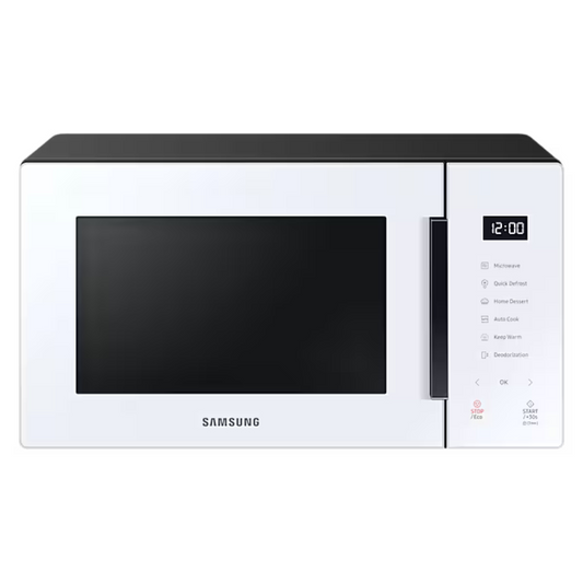 SAMSUNG MS23T5018AWTC 23L SOLO MICROWAVE OVEN CERAMIC INSIDE (WHITE)