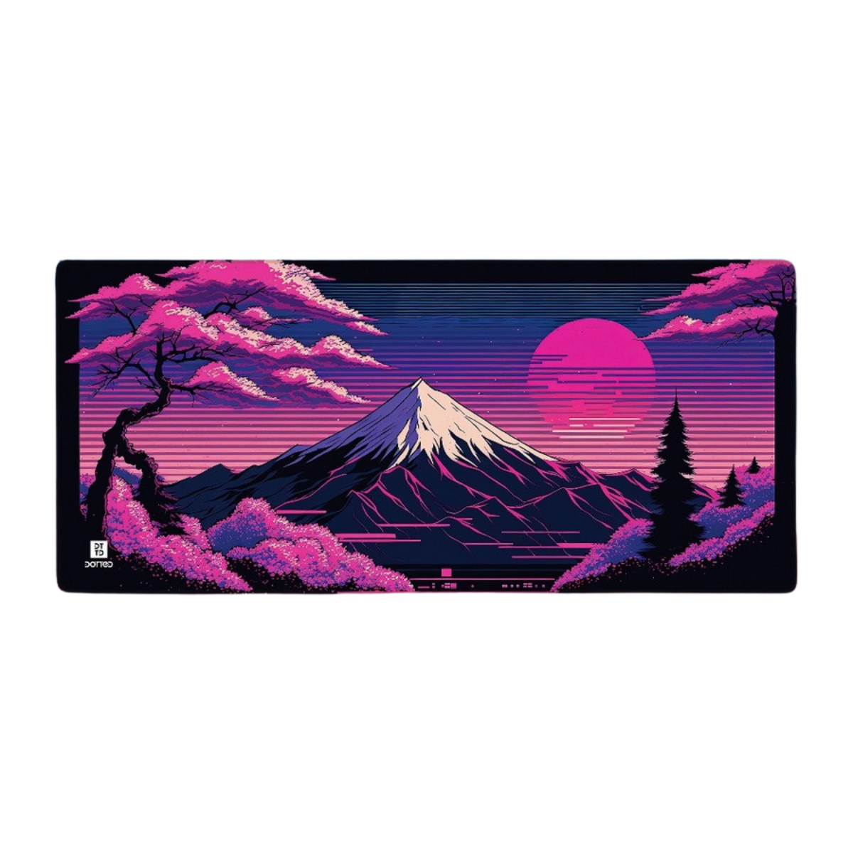 DOTTED MT FUJI 900X400MM DESK MAT (4MM)