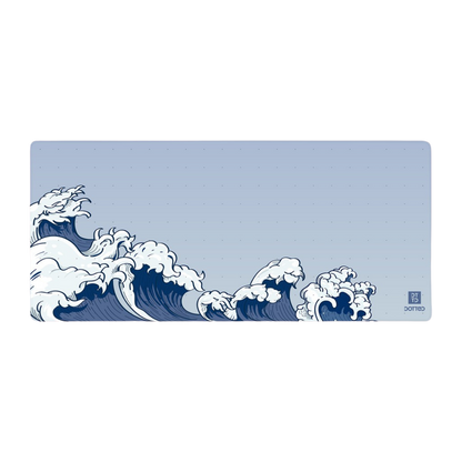 DOTTED GREAT WAVE V2 900X400MM DESK MAT (4MM)