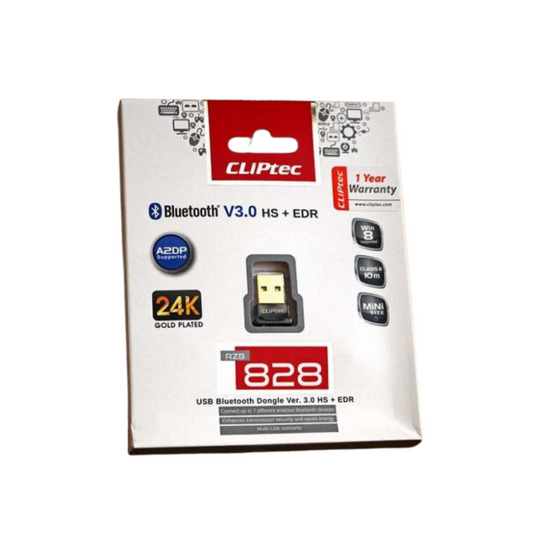 CLIPTEC BLUETOOTH NANO DONGLE V3.0 (RZB-828)