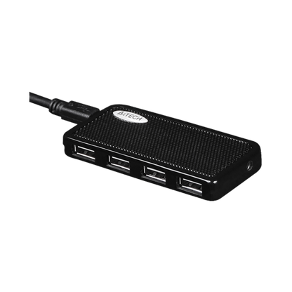 A4TECH HUB-64 USB 2.0 4PORTS BLACK (100CM)