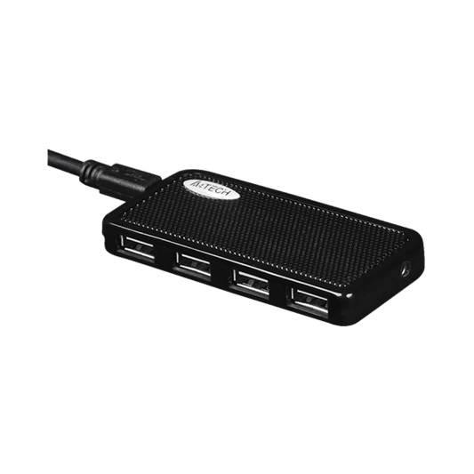A4TECH HUB-64 USB 2.0 4PORTS BLACK (100CM)