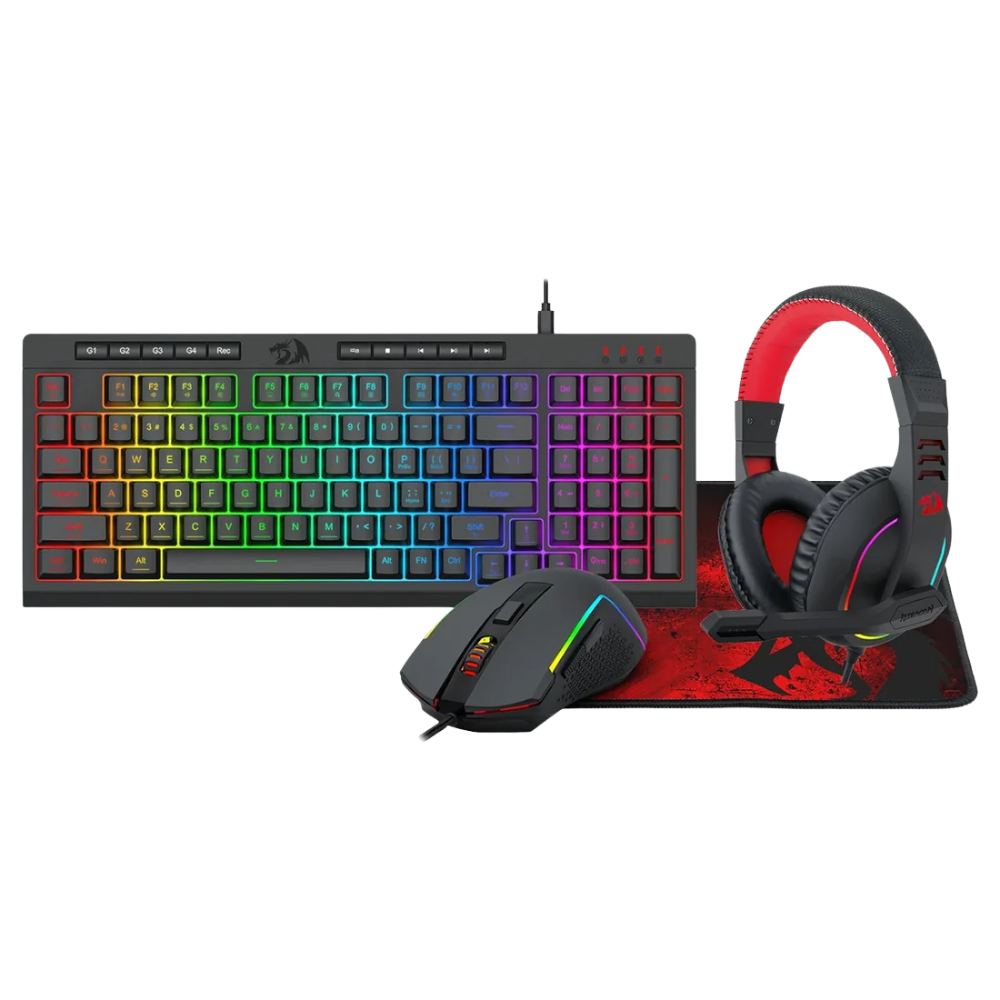 REDRAGON S148 4IN1 GAMING SET (KEYBOARD+MOUSE+HEADSET+MOUSE PAD)