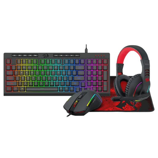 REDRAGON S148 4IN1 GAMING SET (KEYBOARD+MOUSE+HEADSET+MOUSE PAD)