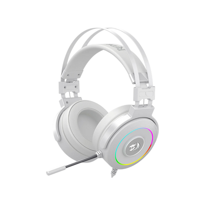 REDRAGON LAMIA2 RGB 7.1 VIRTUAL SURROUND USB GAMING HEADSET W/ STAND (WHITE)