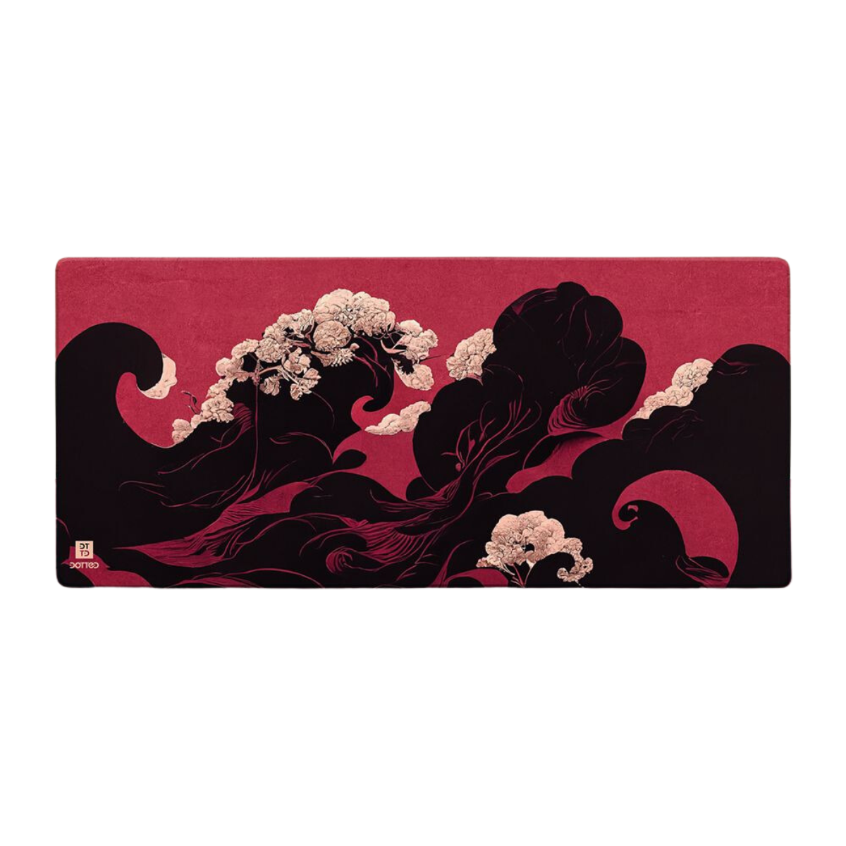 DOTTED CRIMSON 900X400MM DESK MAT XXL (4MM)