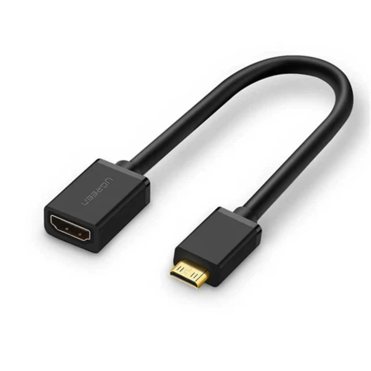 UGREEN MINI HDMI (M) TO HDMI (F) CABLE ADAPTER (22CM)
