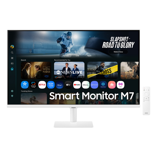 SAMSUNG M7 LS32FM701UEXXP 32" 4K UHD LED SMART MONITOR W/ SPKR WLMNT (2XHDMI, TYPE-C) WHITE