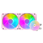 DARKFLASH RADIANT DC-240 ARGB AIO 240MM LIQUID CPU COOLER-Pink
