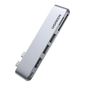 UGREEN 6 IN 2 USB-C HUB (2XUSB-A 3.0, USB-C, HDMI, MICRO SD, SD)
