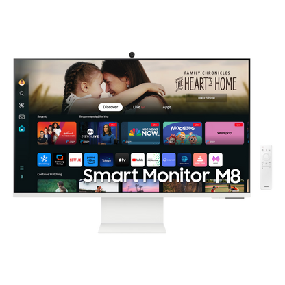 SAMSUNG M8 LS32DM801UEXXP 32" 4K UHD SMART MONITOR W/ SPKR WLMNT HAS (HDMI,USB-C) (WHITE)